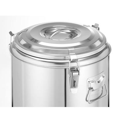 Termoska na přepravu potravin, HENDI, Kitchen Line, 23L, Stříbrná, ⌀350x(H)440mm | 710241